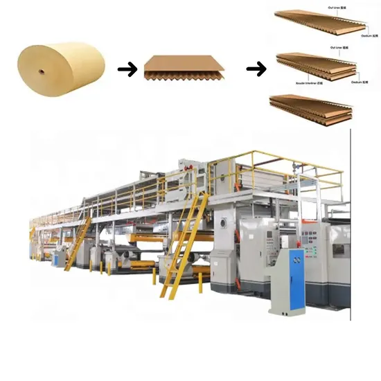 Qh Pack High Speed Corrugated Cardboard Production Line Making Machinery