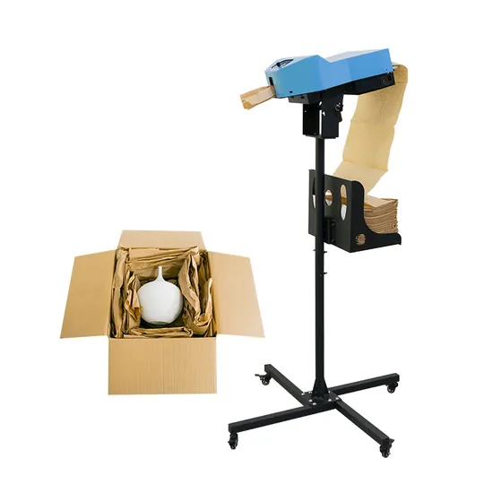 Big Warehouse Customized Logo Kraft Filling Pad Automatic Packaging Void Paper Cushion