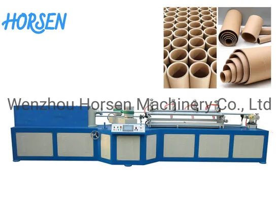 Automatic Spiral Multi Cutter Composite Cans Packing Packaging Cutting Slitting Rewiding Folding Toilet Roll Tape Roll Paper Core Tube Making Winding Machine