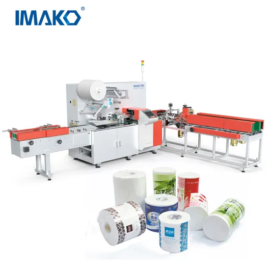 China Manufacturer Toilet Roll Paper Wrapping Machine Hotel Tissue Packing Paper Roll Making Machine Factory Price