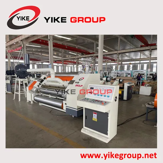 Steam Heating Design Single Facer Machine for Making Corrugated Cardboard