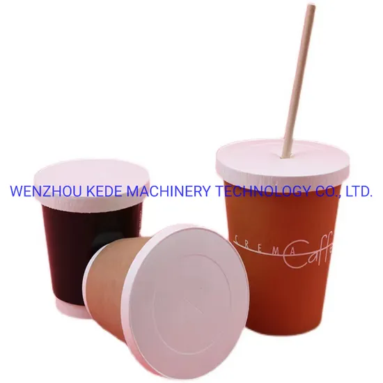 Kd-Zg100 Automatic Disposable Environmental Protection Paper Lid/Cover/Cap Making Forming Machine Price