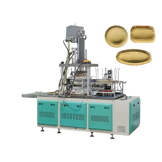 Full Automatic Aluminum Foil Thick Cardboard Paperboard Paper Plates Tray Forming Machine