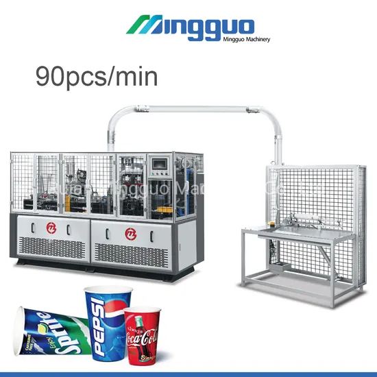 Mg-C600 Ce Standard Approved Automatic Single Double Side PE Coated Disposable Paper Cup Glass Forming Making Production Line Price Hot Cold Tea Espresso Coffee