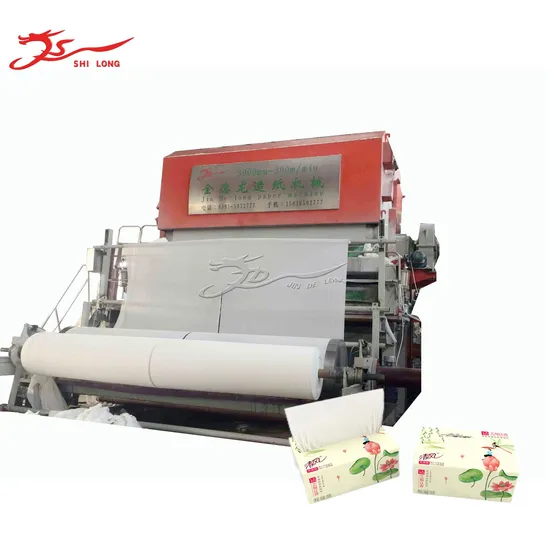 Full Automatic Waste Paper Recycling Machine 10tpd High Quality Wood Pulp Jumbo Roll Toilet/Tissue Paper Making Machine