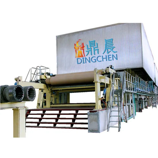 Thick ISO Dingchen Shipment 17*4*5meter Henan, China Waste Recycling Paper Machine