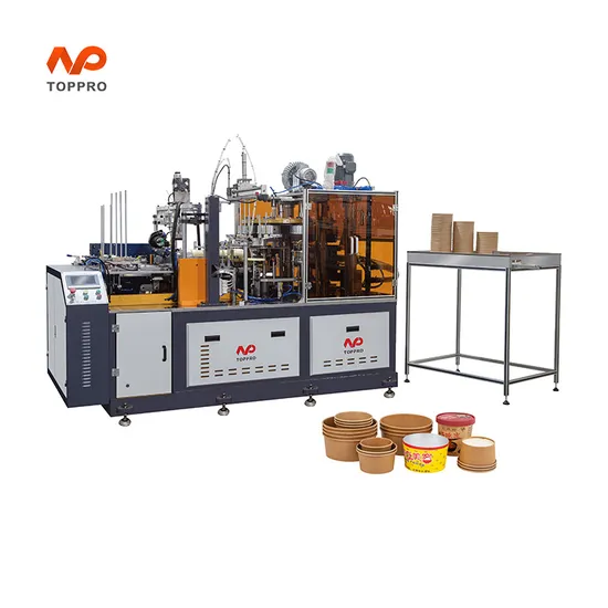 Automatic Paper Salad Bowl Making Machine with Oil Lubrication/ Paper Fan Feeding