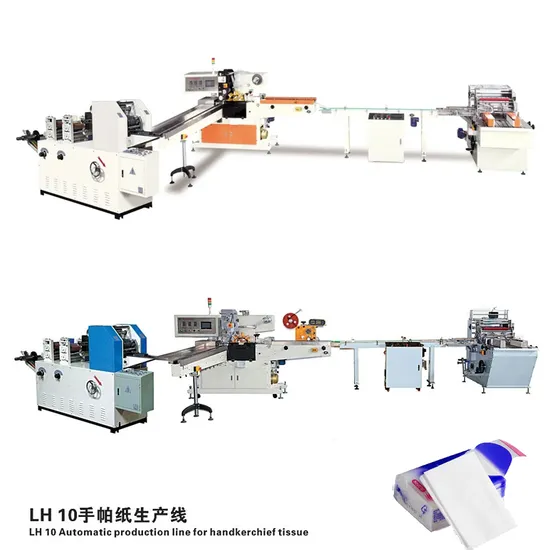 Hot Sale Automatic Pocket Tissue Handkerchief Paper Machine Production Line