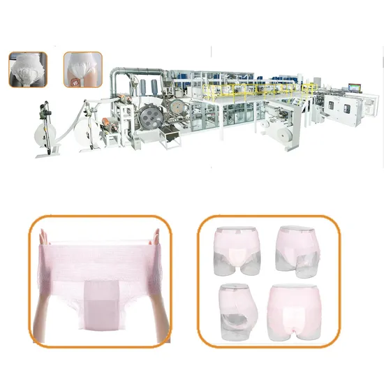 High Speed Full Servo Pants Adult Diaper Machine Pull up Making Machine