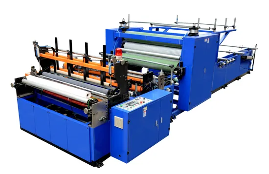 Full-Automatic Kitchen Towel Gluing Lamination Rewinding Machine