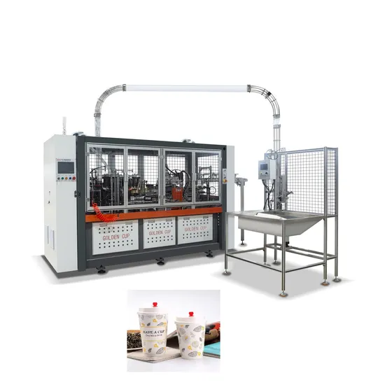 Golden Cup Fully Automatic High Speed Disposable Paper Coffee Cup Forming Machine for Making Paper Cups