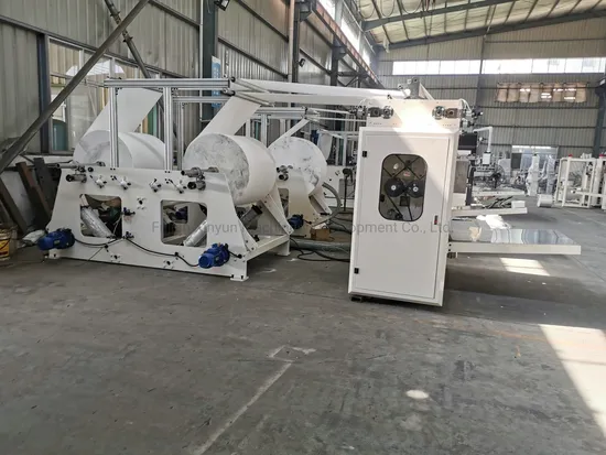 Touch Screen Soft Drawing Interfold Facial Tissue Paper Making Machine