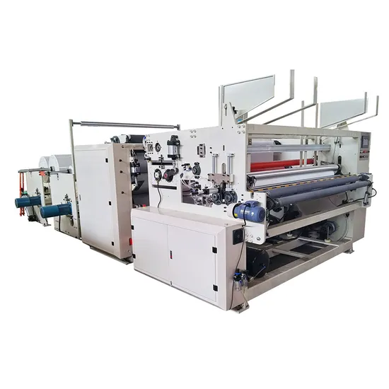 Automatic Perforated Embossed Processing Type Glue Rewinding Kitchen Towel Roll Machinery