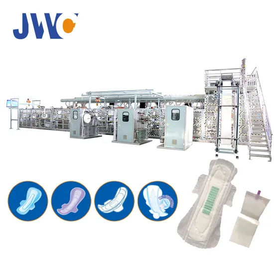 ISO Approved Factory Price Toilet Paper Machine Sanitary Napkin Production Line