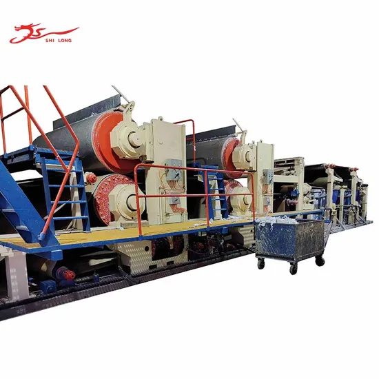 China Shilong Paperboard Making Cutting Packaging Corrugated Testliner Fluring Paper Making Machine Complete Production Price