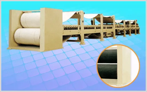 Double Facer with Heating Plate Drying, Roll Pressing and Cooling Finalizing