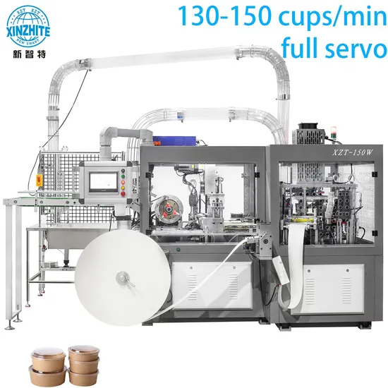 750ml/1000ml/1100ml/1300ml Environmentally Friendly Biodegradable Kraft Paper Salad Bowl Making Machine