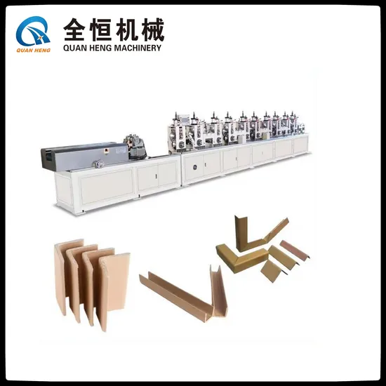 Edge Protector Paper Corner/Edge Board Angle Corner Protector with Punching Machine