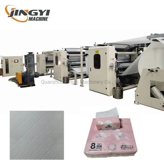 New Design Color Glue Lamination Facial Tissue Machine for Sale