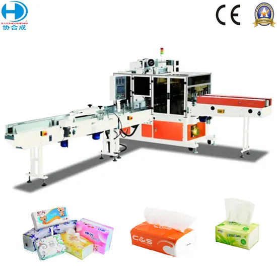 China Foshan Soft Draw Face Tissue Paper Packing Machine