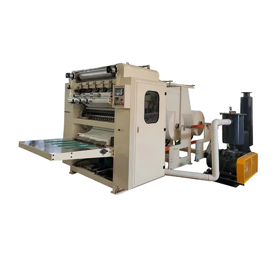 High Speed Embossed Interfold Facial Tissue Product Line Machine