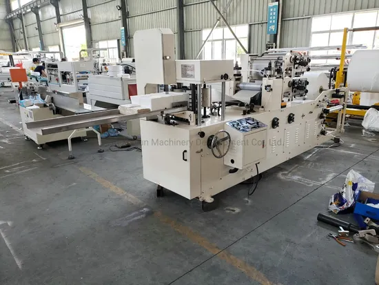 Semi Autoamtic Square Napkin Tissue Paper Making Machine Production Line