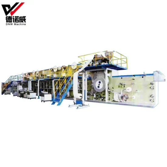 High Speed Incontinence Baby Diper Making Machine Diapers