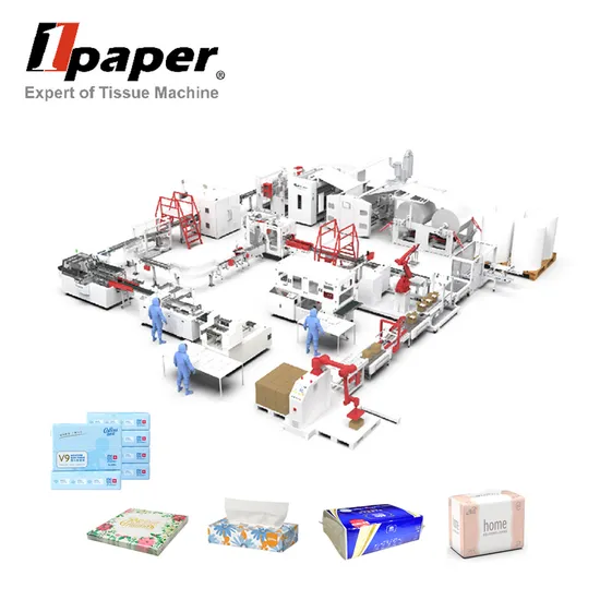 Smart Touch Screen Control Lotion Tissue Making Machine for Baby Tissue