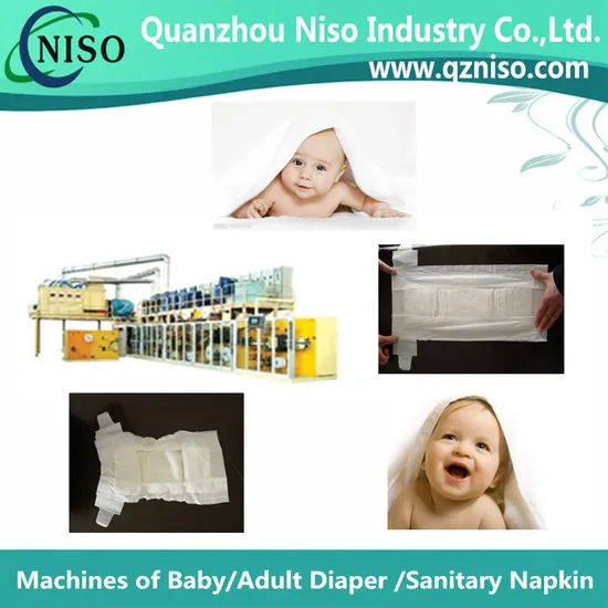 Automatic I Shape Baby Nappy Machine with Ce (YNK400-HSV)