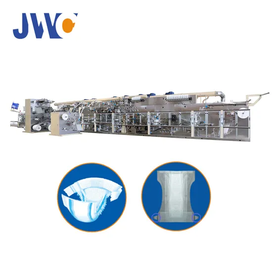 Baby Support Jwc S, M, L, XL Adult Disposable Diaper Production Line Machine