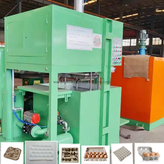 Disposable Pulp Molded Egg Tray/Box Production Line Machine Farm Machine