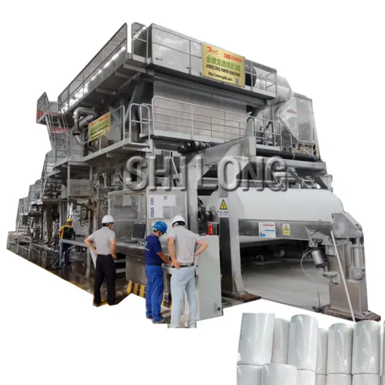 Hot Sale Waste Paper Recycling Making Machine Crescent Toilet Paper Making Machine 30tpd