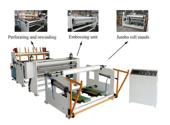 Hx-2000b Production Line of Paper Rewinding Machine