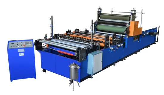 Cheap Small Roll Paper Cutting Machine with Embossing