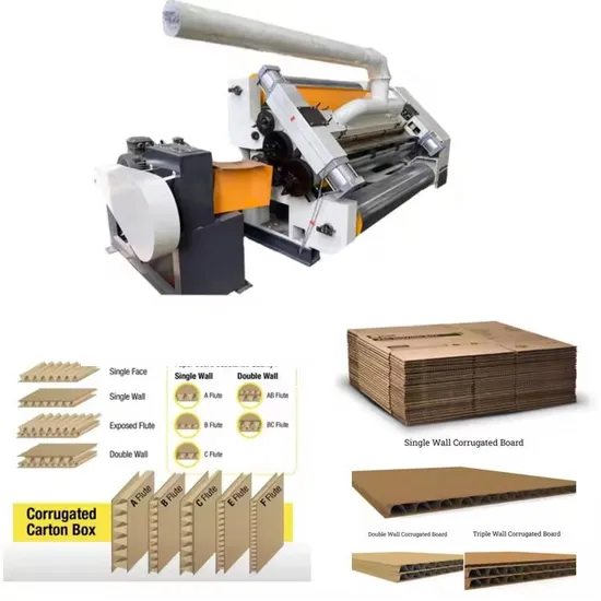 Single Facer Corrugated Cardboard Production Line Machine