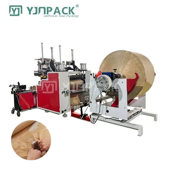 Made-in-China Buffer Packaging Kraft Full Automatic Honeycomb Paper Rewinder Machine