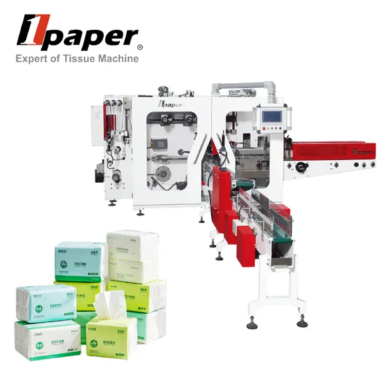 Factory Price Facial Tissue Hand Towel Plastic Film Wrapping Machine