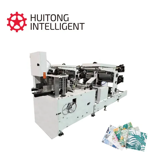Automatic Nonwoven Napkin Paper Embossing Press Folding Machine Napkin Tissue Paper Making Machine