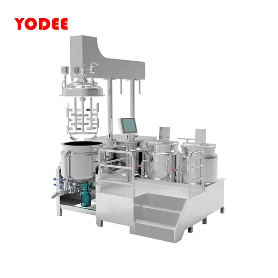 Yodee Machinery High Speed Hydraulic Lifted Vacuum Homogenizer Emulsifier Mixer Machine