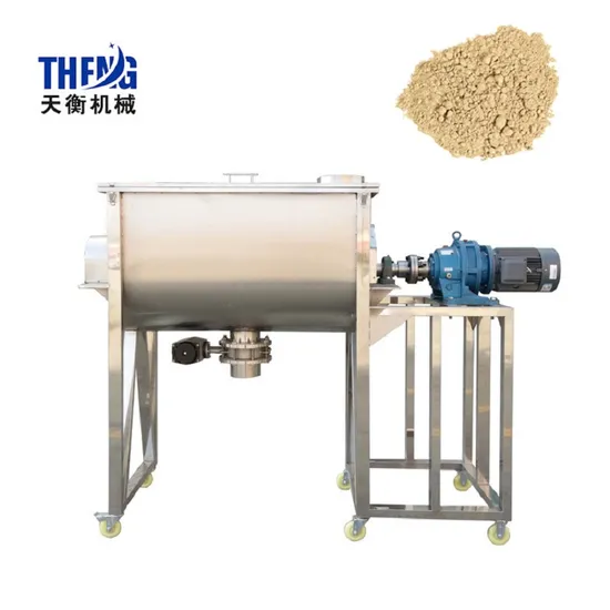 Factory Price Stainless Steel 304 Feed 200kg 300kg Blender Detergent Fertilizer Dry Powder Ribbon Mixer Mixing Machine with China Supplier