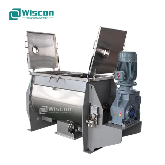 Industrial Chemical Food Dry Powder Horizontal Batch Double Spiral Ribbon Paddle Plough Blender Mixing Mixer in Competitive Price
