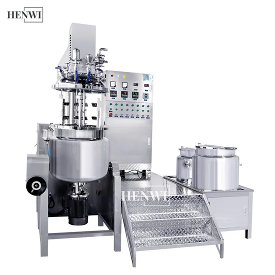 Cosmetic Vacuum Emulsifying Mixer Liquid Cream Body Lotion Lotion Making Mixing Cosmetic Cream Liquid Homogenizer/Emulisifier Shampoo Machine