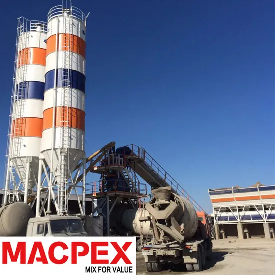 Hzs25/35/50/60/75/90 M3 Concrete Batching/Mixing Plant Mixer From Factroy