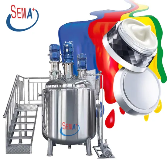 Cosmetics Hair Color Processing Machine Lotion Cream Making Machine Vacuum Homogenizer Emulsifier Mixer with CE