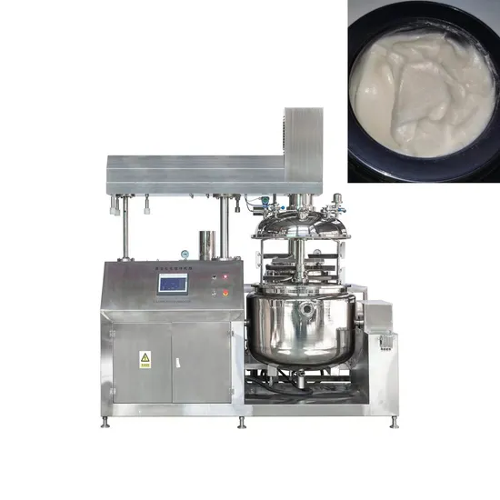 Hand Cream Making Machine Electric Heating Vacuum Homogenizing Emulsifier Gel Mixing Machine