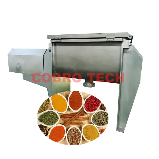 Food Additives Flour Powder Starch Spice Industrial Mixing System Horizontal Ribbon Blender