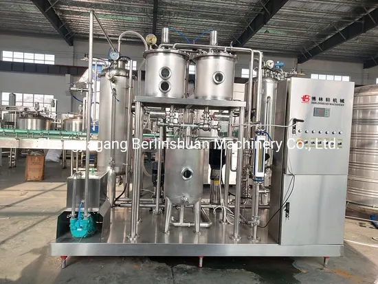 5000L/H Carbonated Drink Soft Beverage Drink Gas Water Mixing Machine