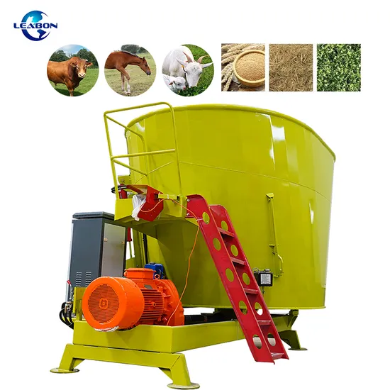 Vertical Cattle Feed Mixer Wagon Dairy Farm Equipment Tmr Sheep Feed Crusher Mixer