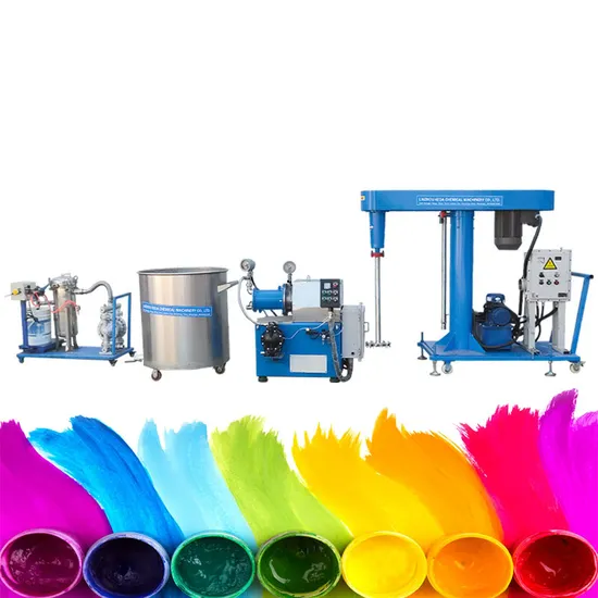 Water Based Latex Paint Making Machine Pigment Manufacturing Factory Line