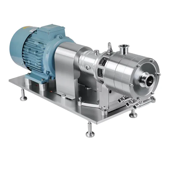 Homogeneous Emulsifying Shearing Pump with Single Stage Impeller